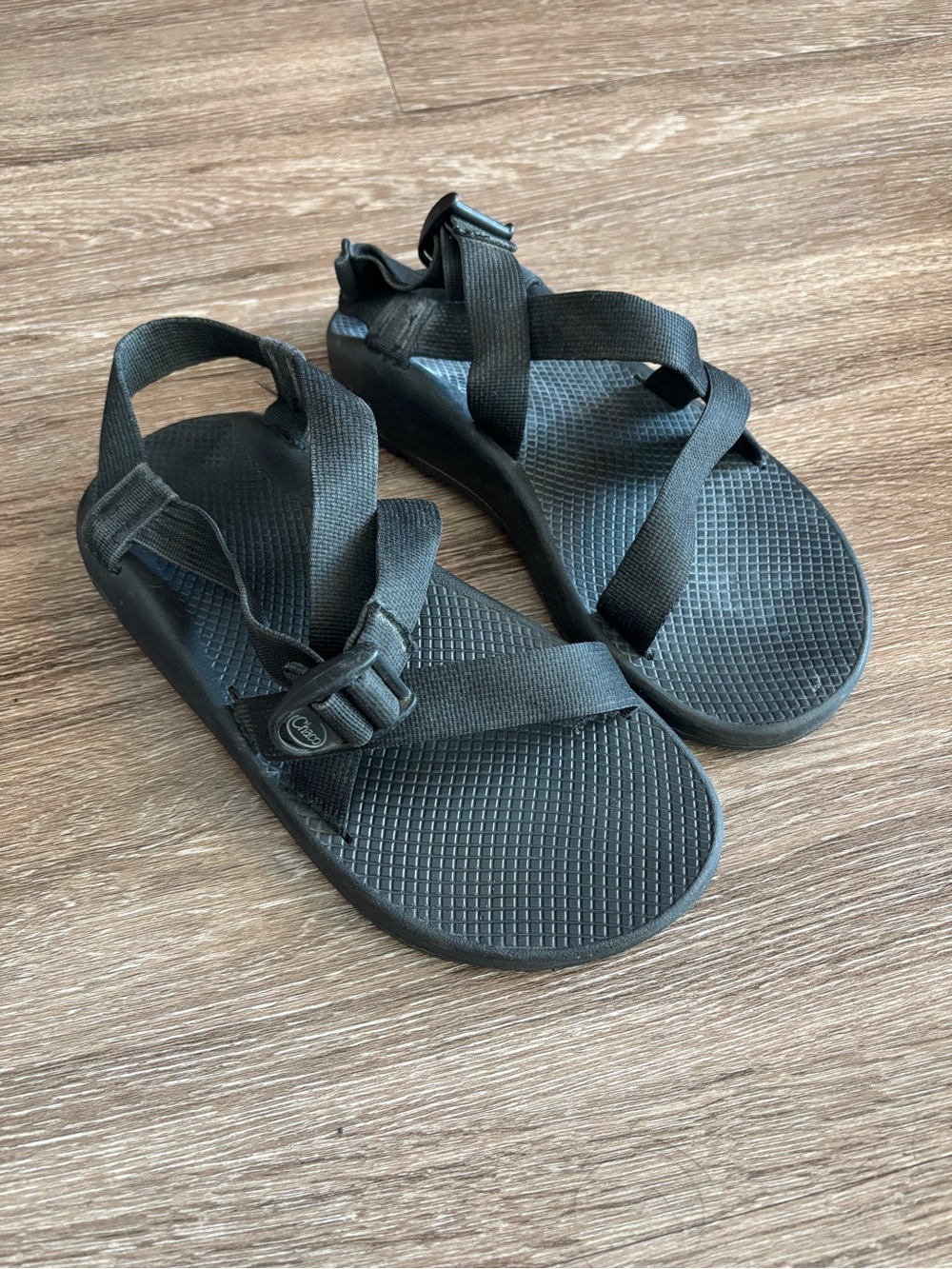 Chaco Men's Black Adjustable Webbing Sport Sandals